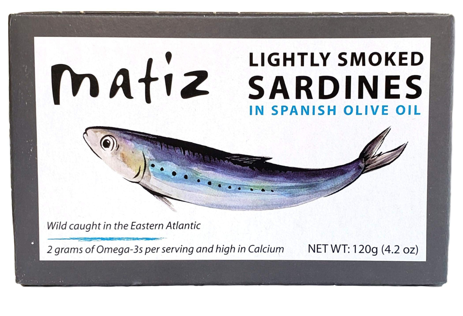 Matiz Sardines Lightly Smoked In Olive Oil 120g