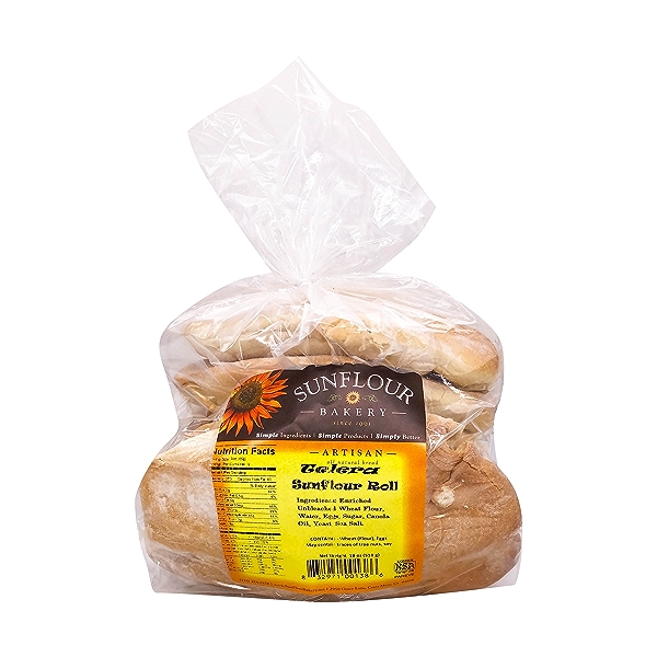 Telera Sunflower Rolls (6 Count), 18 Oz