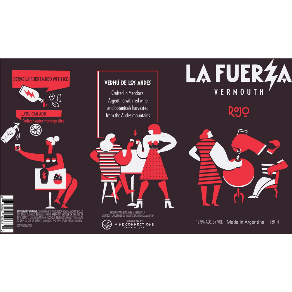 La Fuerza Vermouth Rojo 1/12B/750mL