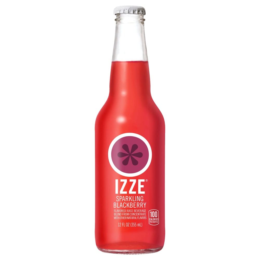 Izze Sparkling Juice Beverage Blend Blackberry 12 Fl Oz Bottle
