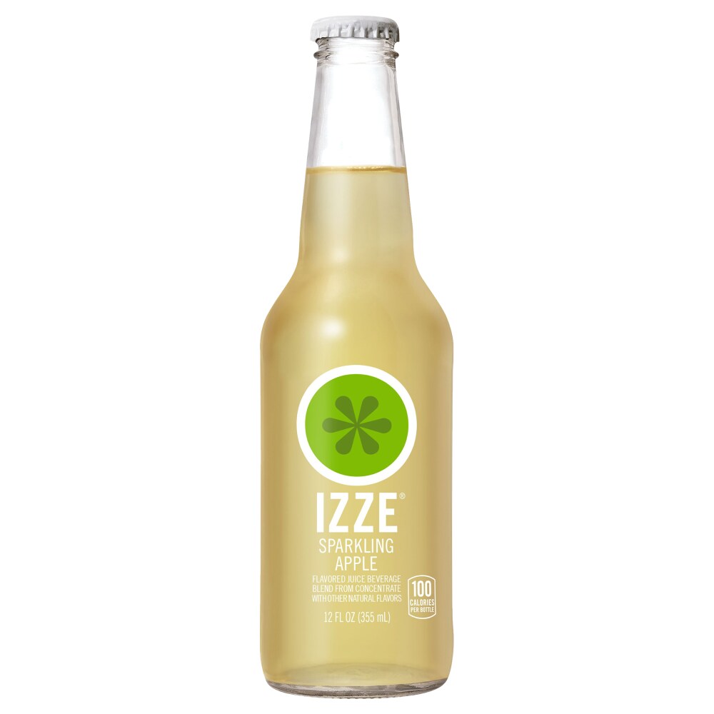 Izze Sparkling Juice Beverage Blend Apple Flavored 12 Fl Oz Bottle