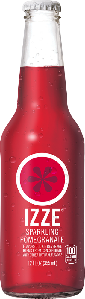 Izze Sparkling Flavored Juice Beverage Blend Pomegranate 12 Fl Oz