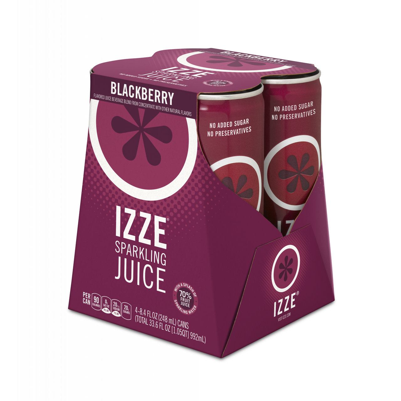 Izze Juice Beverage, Blackberry, Sparkling
