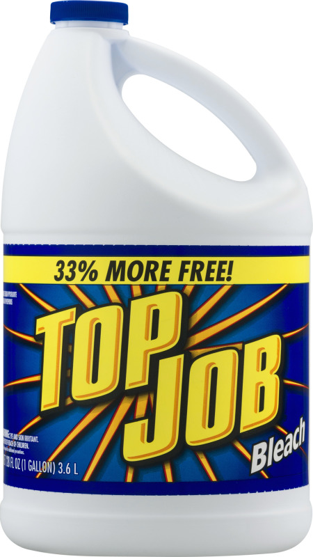 Top Job Regular Bleach 1 Gal Bottle 6/Carton 11007735044