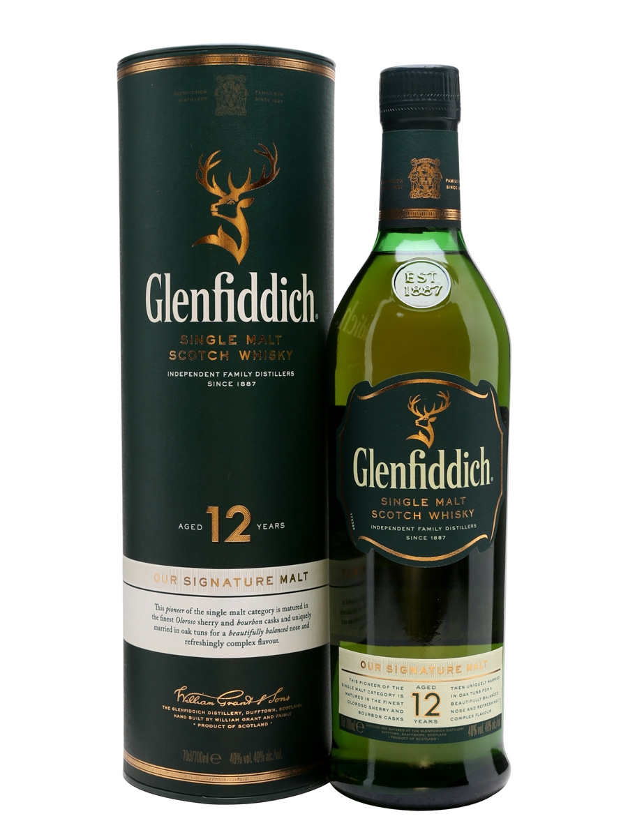 Glenfiddich 12 Year Old Single Malt Scotch Whisky 750 mL
