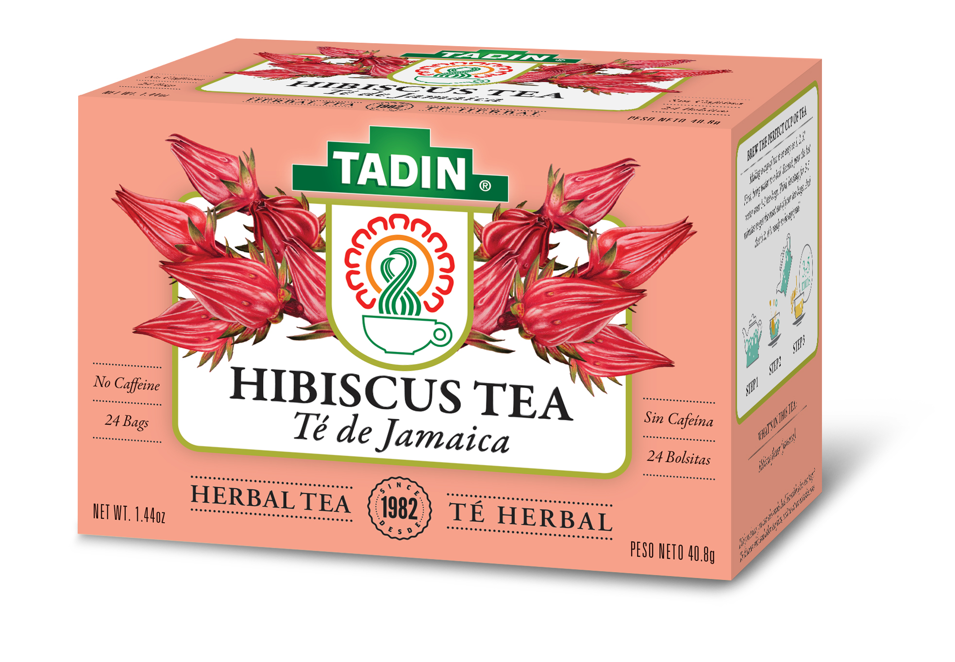 Tadin Herbal Tea, Hibiscus, Bags
