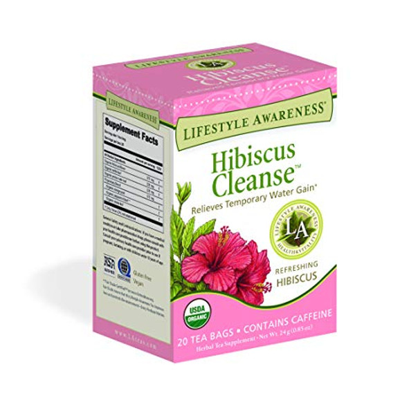 Lifestyle Awareness Hibiscus Cleanse Herbal Tea - Case Of 6 - 20 Bags