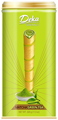 Deka Wafer Rolls (Matcha Green Tea) 1 X 11.3 Oz