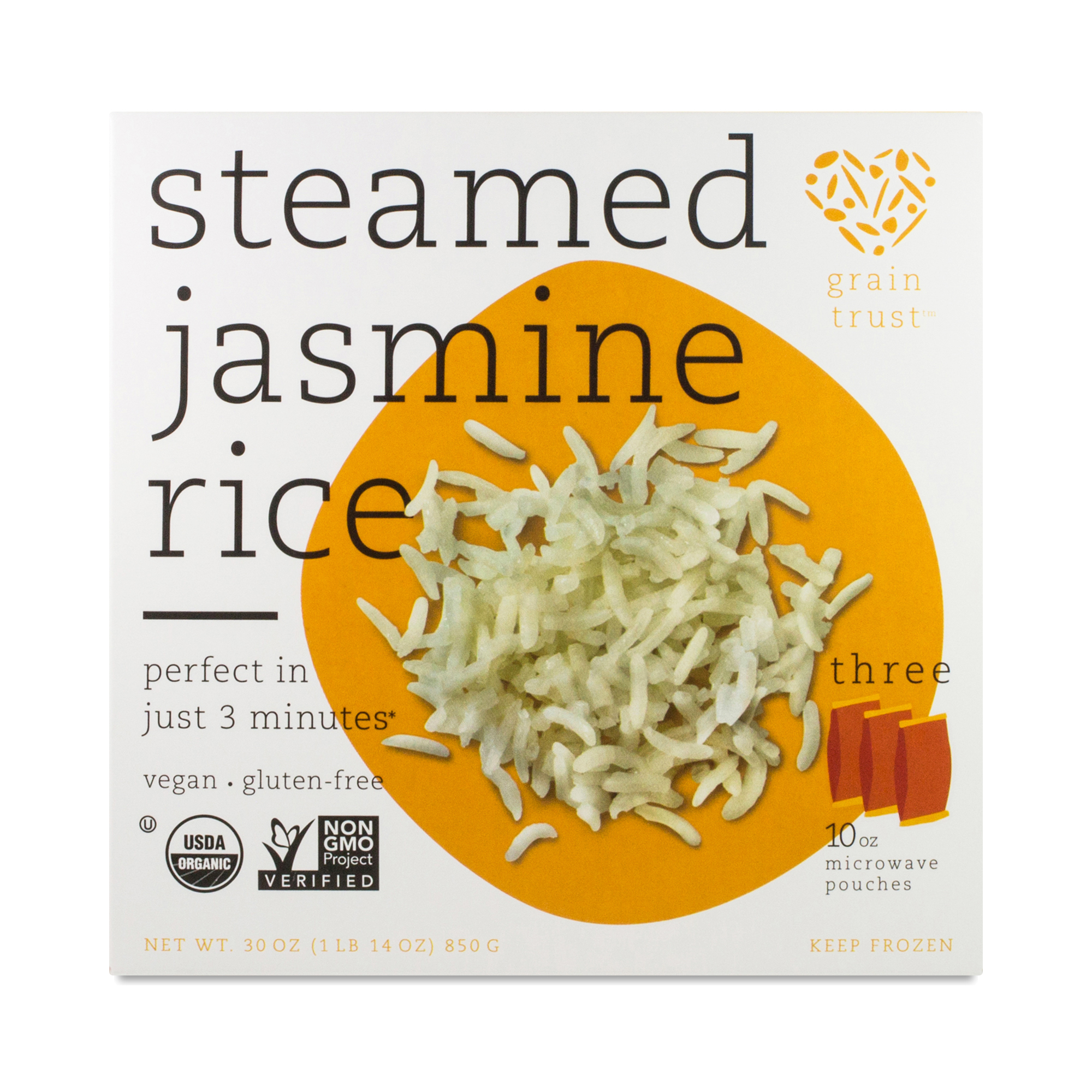 Grain Trust Organic Steamed Jasmine Rice