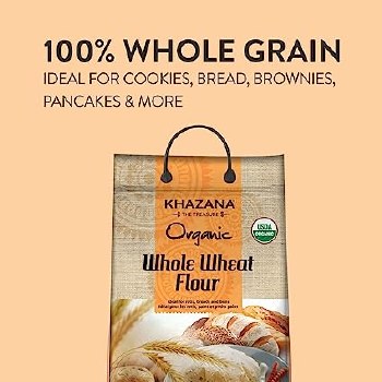 Khazana Organic Whole Wheat Flour 10 Lb