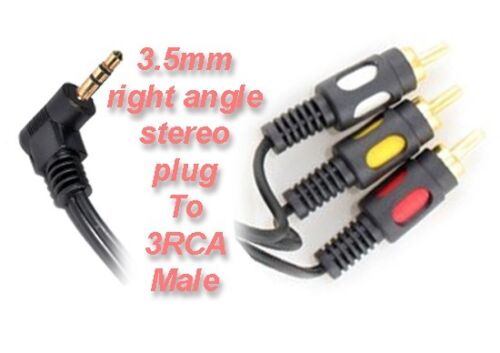 Topzone Stereo Plug To 3 Rca Plugs 6ft