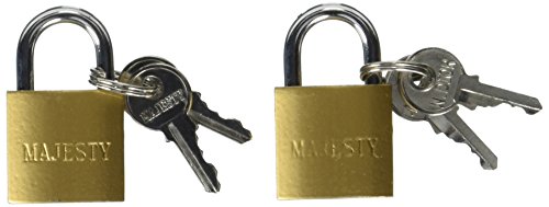 TopzoneÂ 25mm 1" Inch Small Mini Solid Brass Padlock With 2 Keys