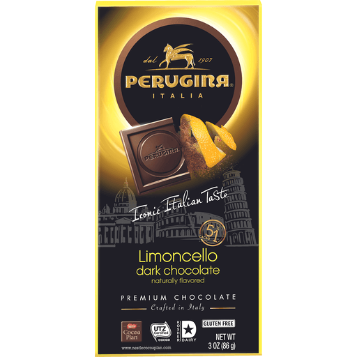 Perugina Limoncello Dark Chocolate Bar, 3 Oz