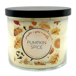 Glass Jar Candle 14.5oz Pumpkin Spice Fall