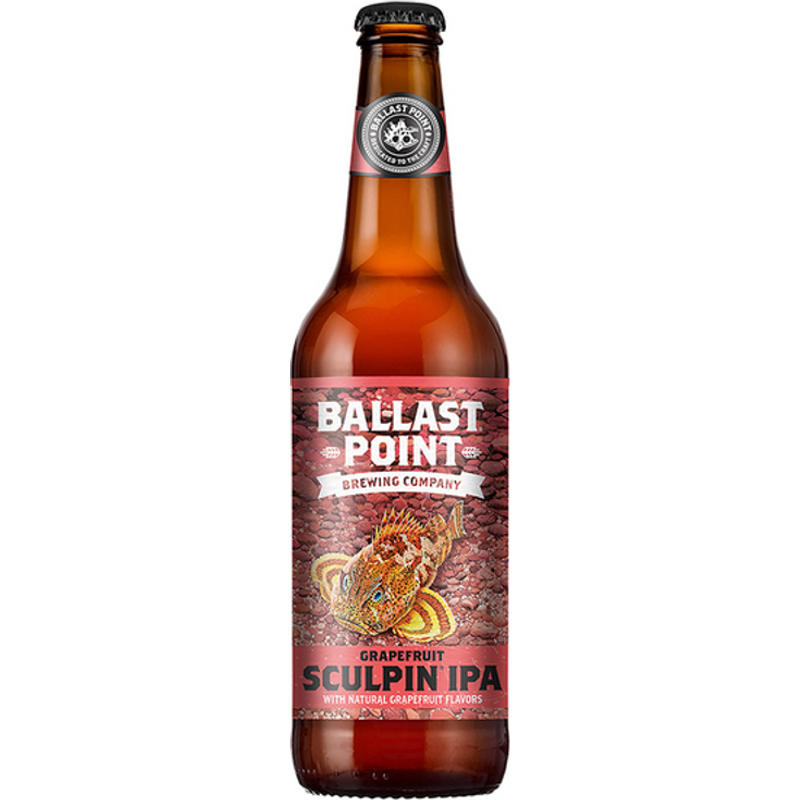 HOA Ballast Point Grapefruit Sculpin IPA 6 Pack 12oz Cans 7.0% ABV
