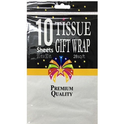 Siu & Sons Tissue Paper 10ct White 20 X 20in-whole