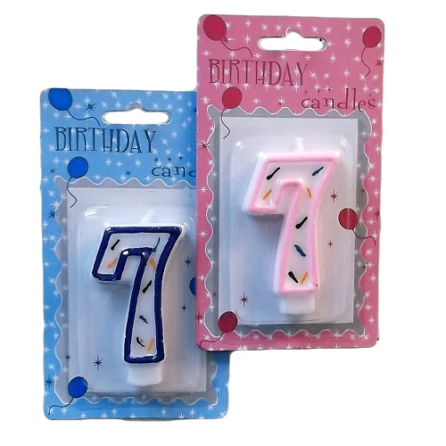 Numeric Birthday Candle #7-whole