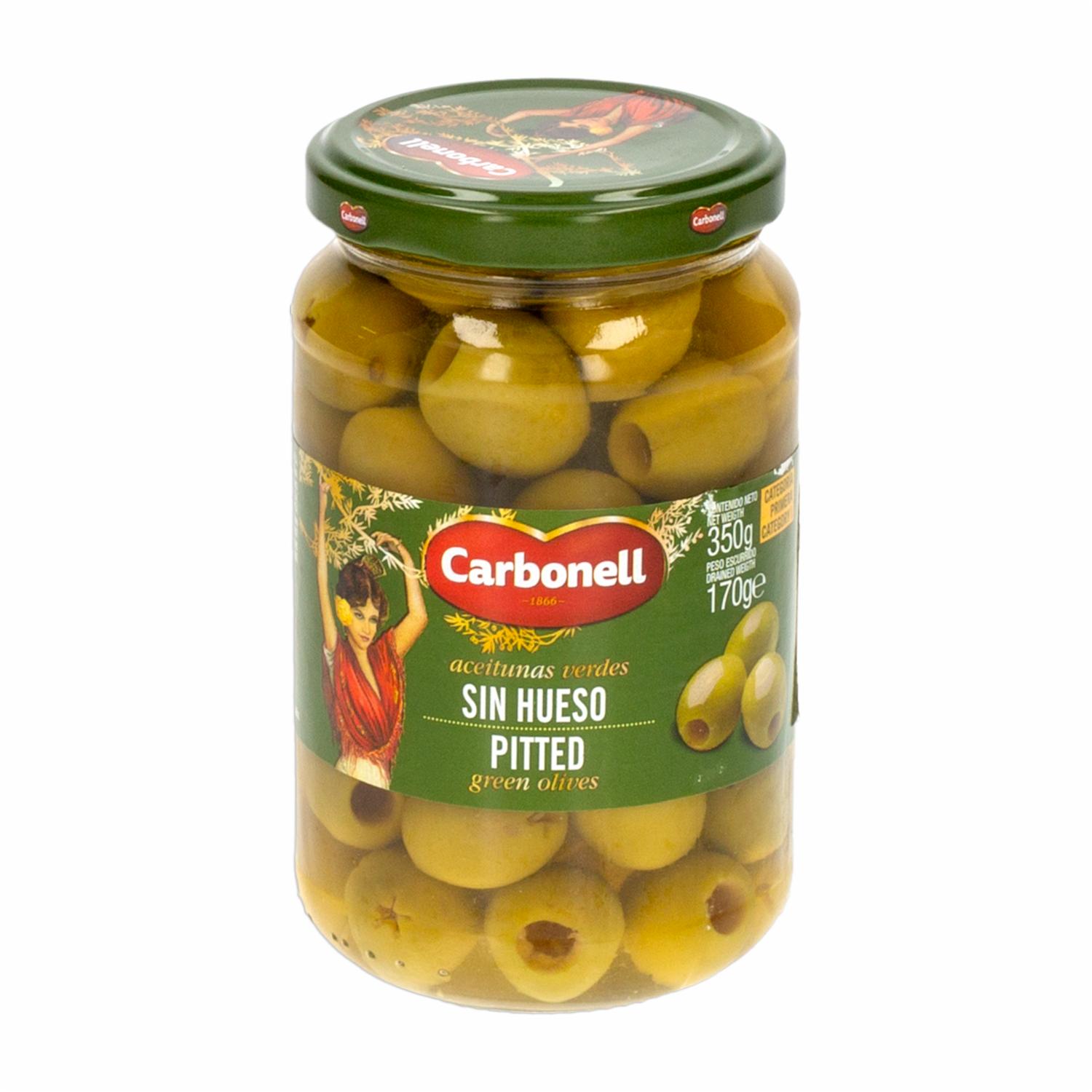 Carbonell Aceitunas Verdes Sin Hueso 350 G
