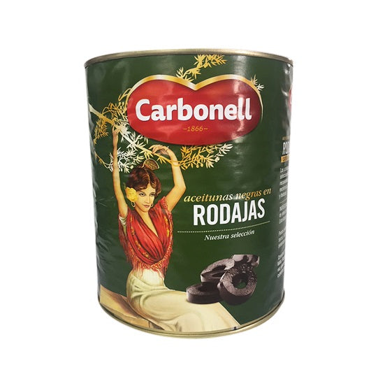 Aceituna Negra En Rodajas Carbonell Lata 3.050 Kg