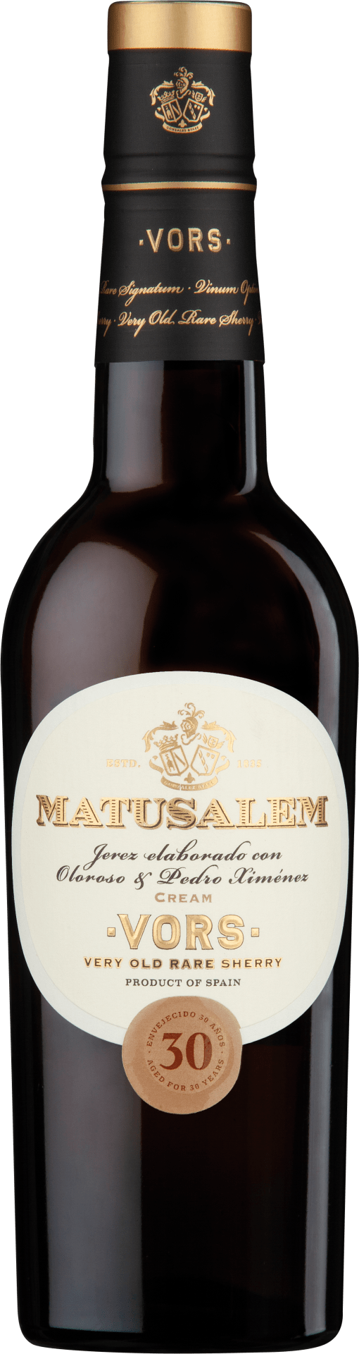 Gonzalez Byass Matusalem 30 Year Cream VORS Sherry 375ml
