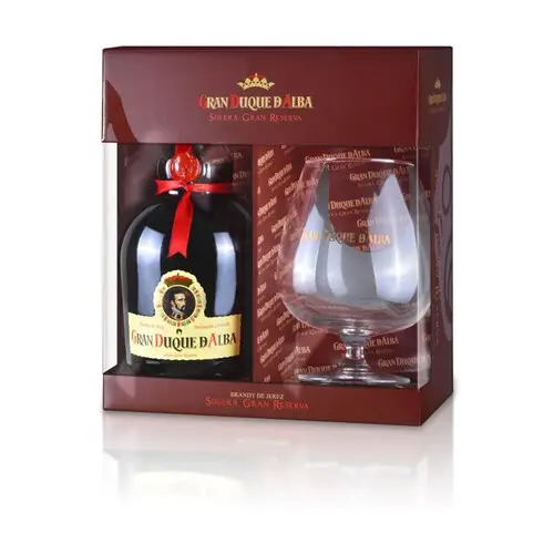 Gran Duque de Alba Brandy Z Kieliszkiem Alk. 40% Obj. Solera Grand Reserva 700 Ml