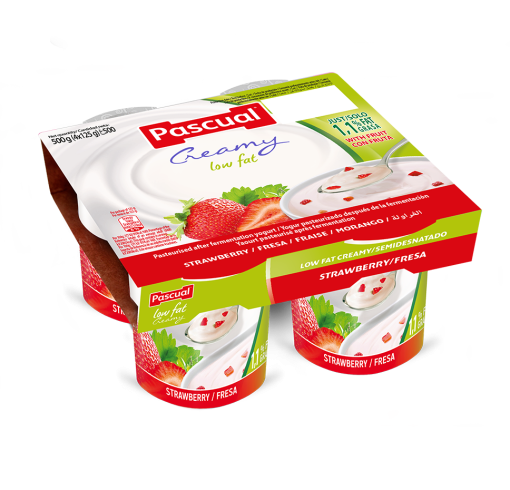 Pascual Low Fat Creamy With Strwaberries 500g