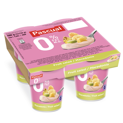 Pascual Fruit Salad Yogurt 4 125 Gr