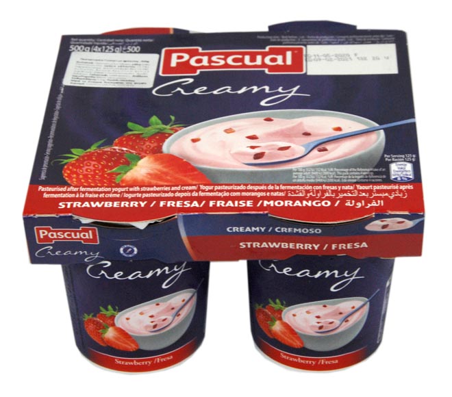 brands Pascual Creamy Yogurt Strawberry 125gX4