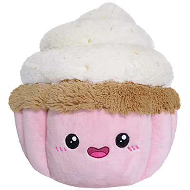 Squishable Comfort Food Vanilla Swirl Cupcake Plush - 15"