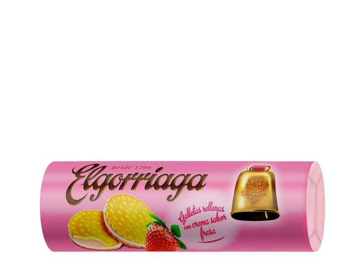Elgorriaga Galletas Rellenas De Frutilla 180 Gr
