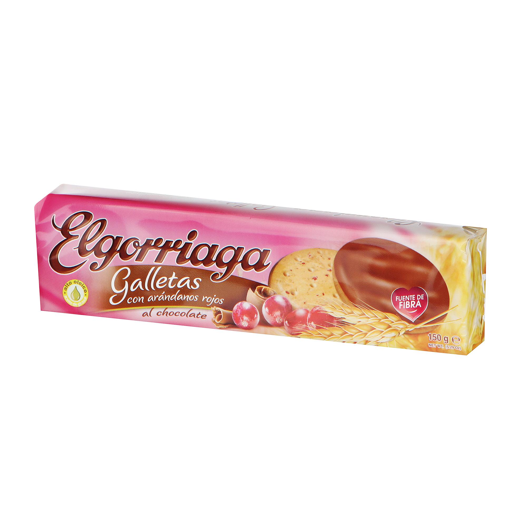 Elgorriaga Brands S.a. Печенье С Клюквой В Шоколадной Глазури 150 Г