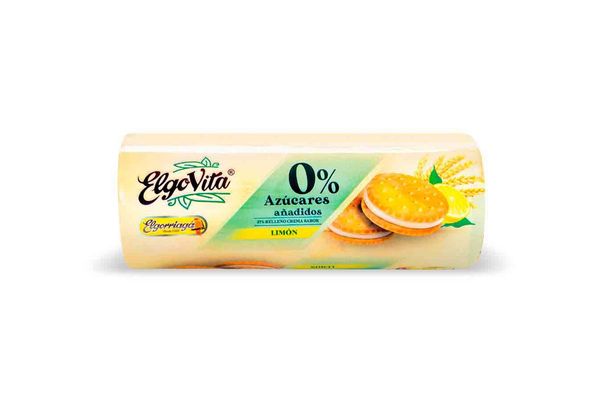 Elgovita Galleta Rellena De Limón 0% Azúcar 180 Gr