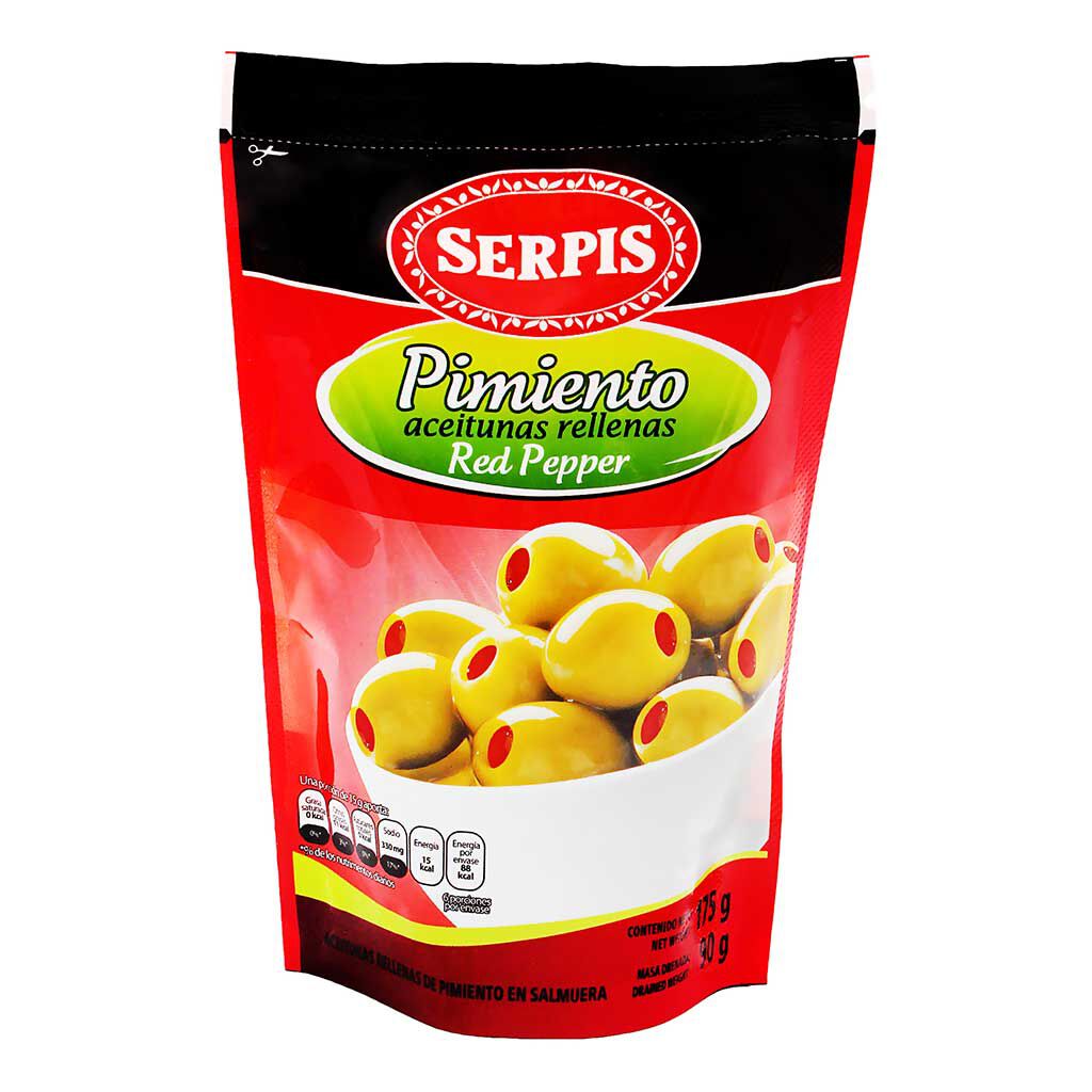 Serpis Aceitunas Manzanilla Rellena De Pimiento 170g