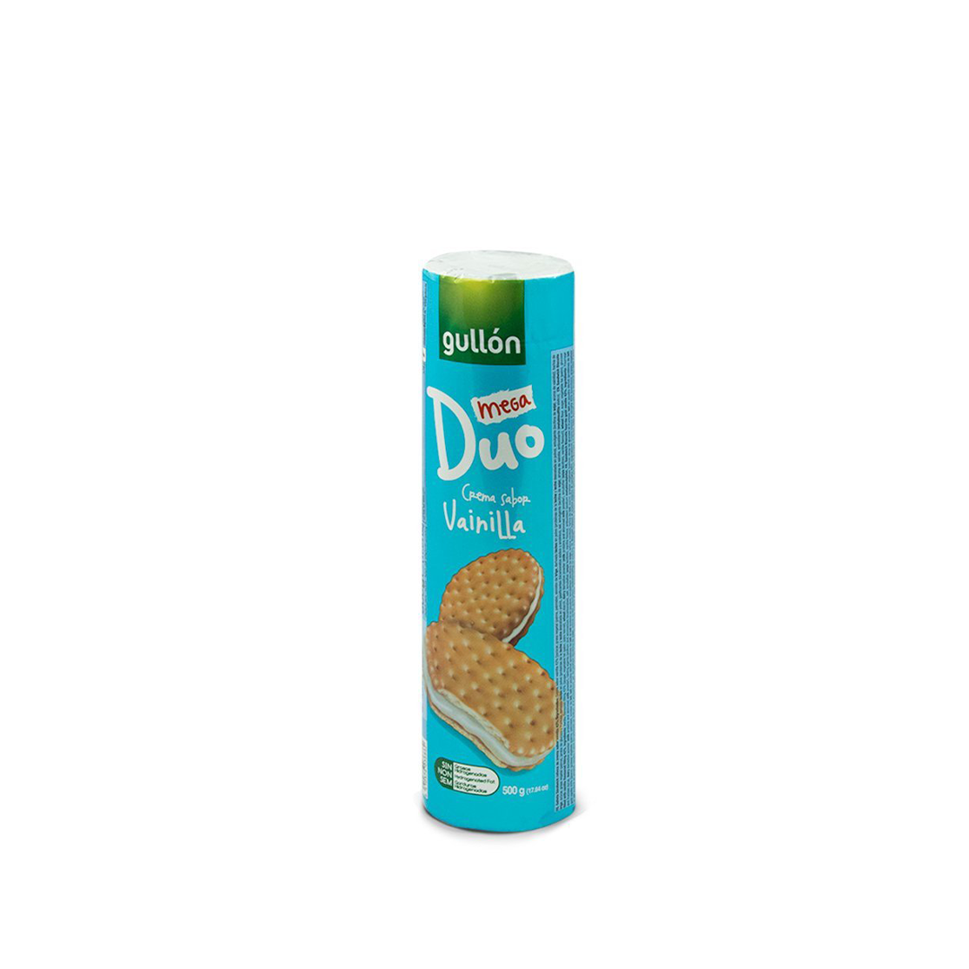 Gullon Cream Biscuits, Mega Duo, Vanilla, 500g