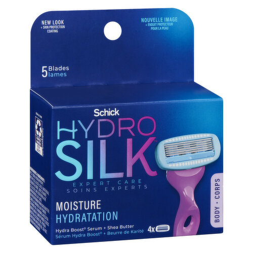 Schick Hydro Silk Women's Shower Ready Refill Razor Blades