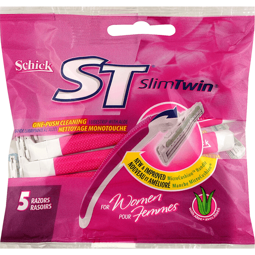 Schick ST Slim Twin Razors, For Women