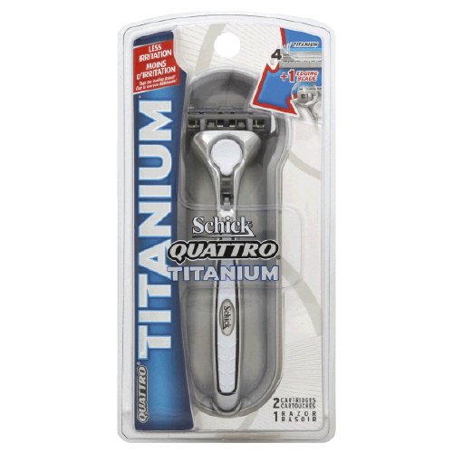 Schick Quattro Titanium Razor + Cartridges