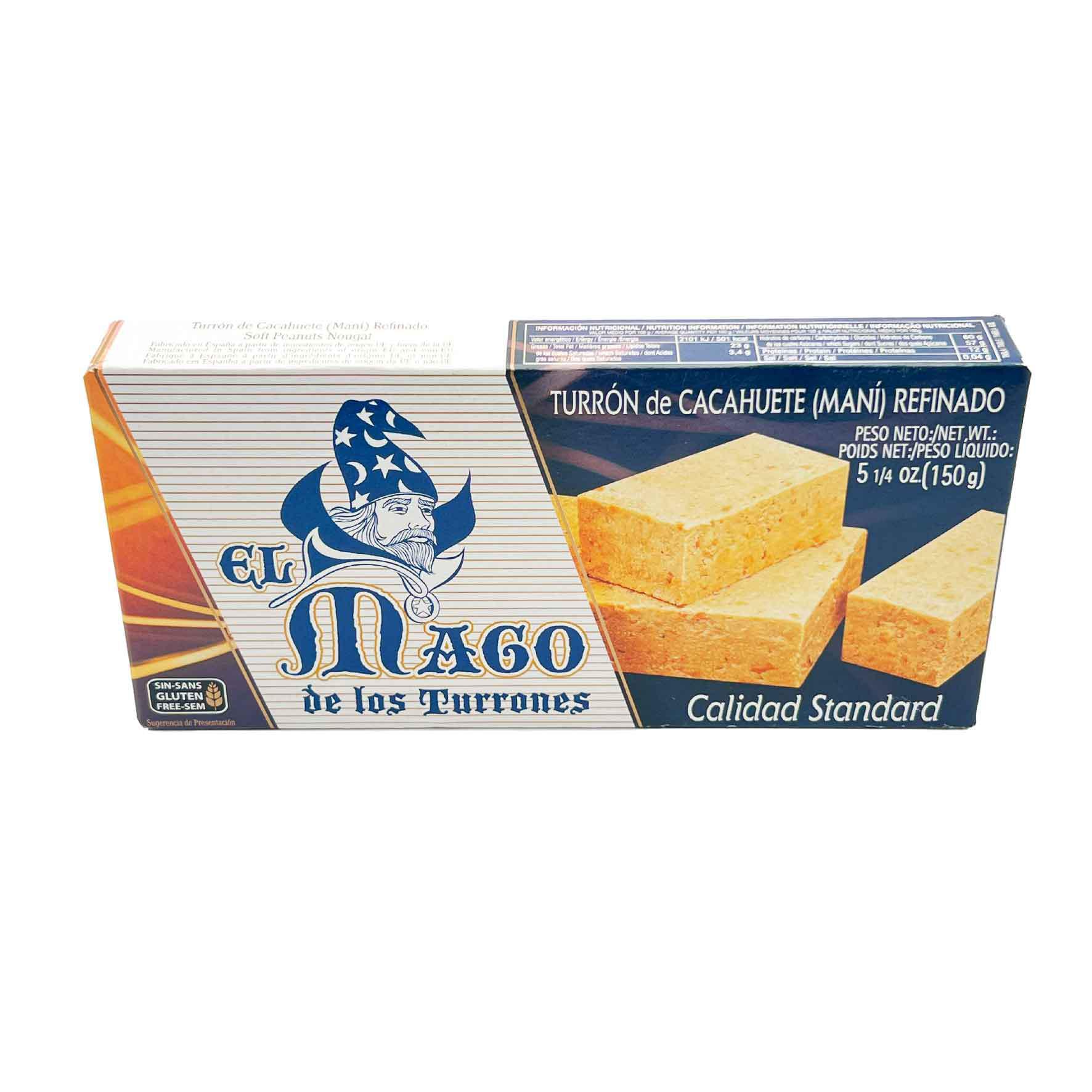 El Mago de los Turrones Turrón Cacahuete Refinado 5.25oz