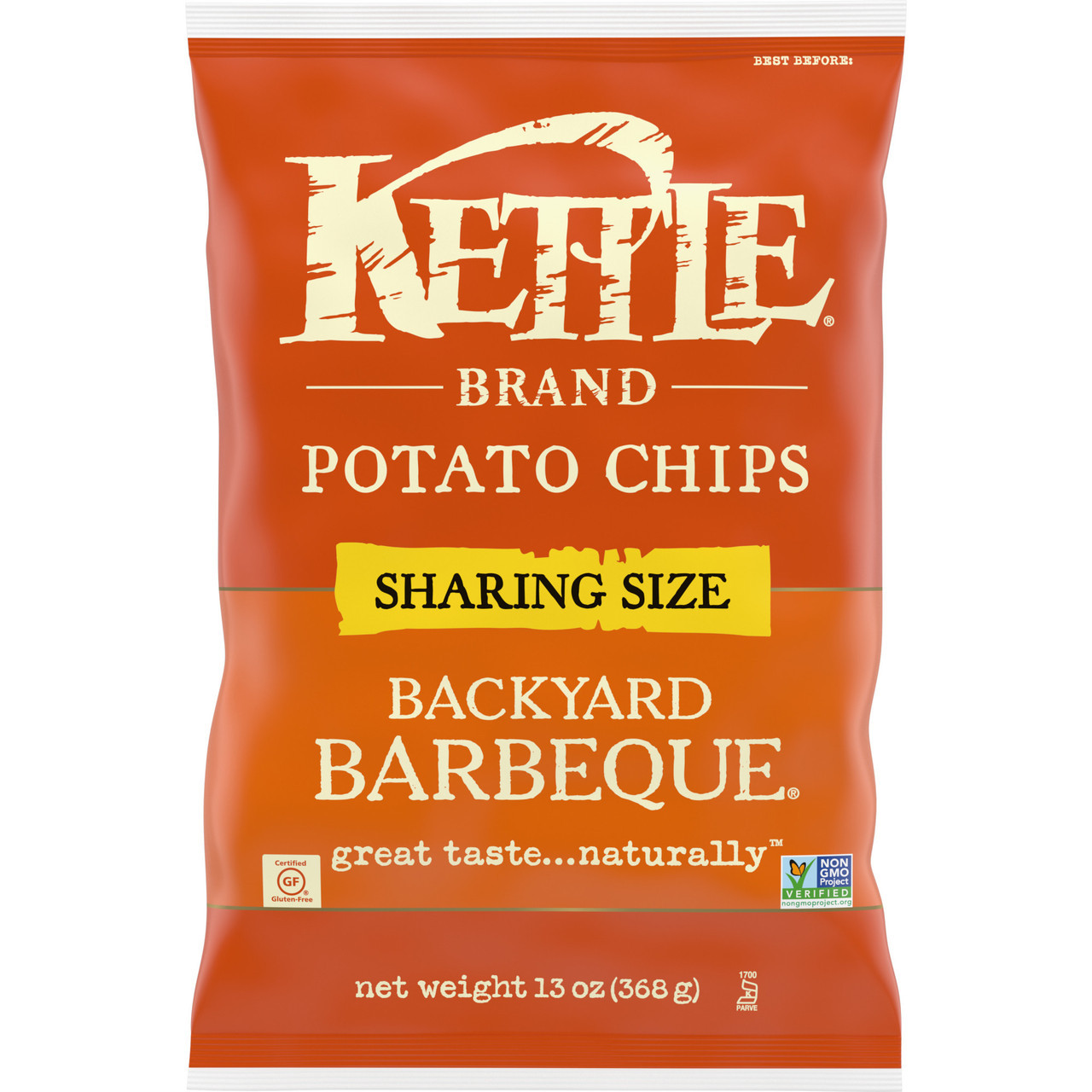 Kettle Brand Potato Chips, Backyard Barbeque, Party Size 13 Oz