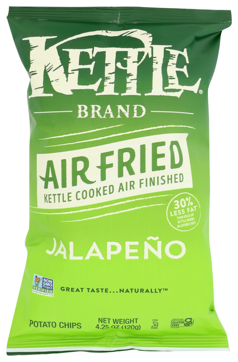 Kettle Brand Air Fried Jalapeno Potato Chips 4.250 Oz