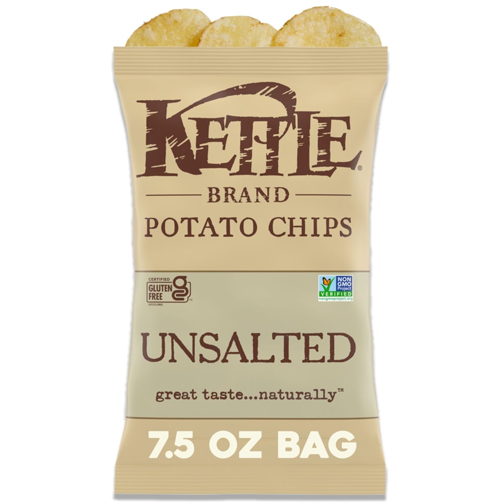 Kettle Brand Unsalted Potato Chips 7.500 Oz