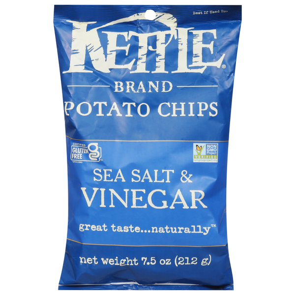Kettle Brand Sea Salt & Vinegar Potato Chips - 7.5oz