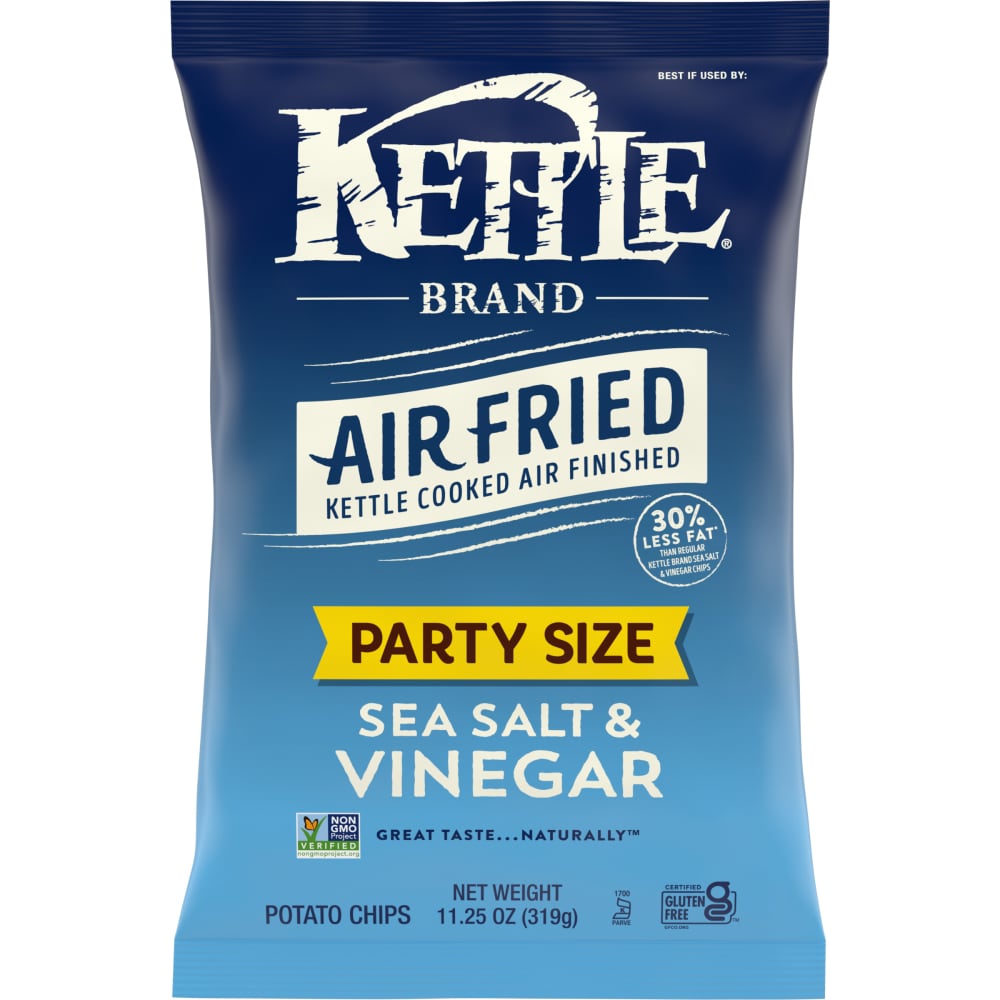 Kettle Brand Air Fried Party Size Sea Salt & Vinegar Chips
