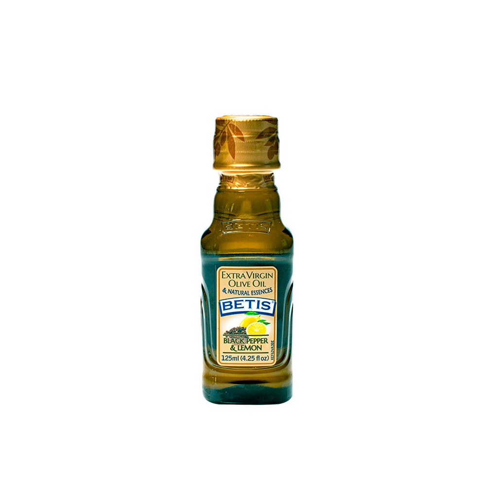 Betis Aceite De Oliva – Betis-Pimienta Negra Y Limón – 125 Mililitros