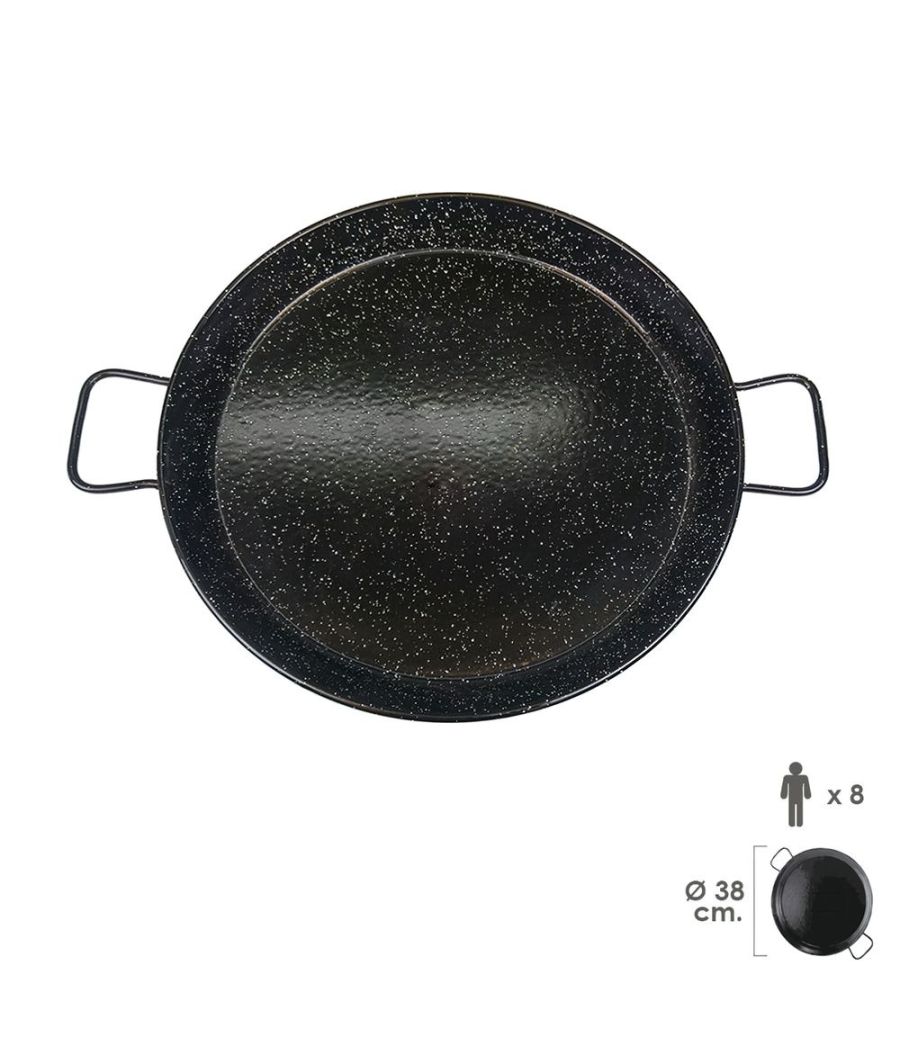 Garcima 8 Serving Enamel Paella Pan 38Cm/15In