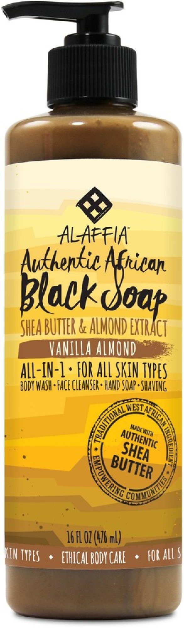Alaffia African Black Soap Vanilla Almond