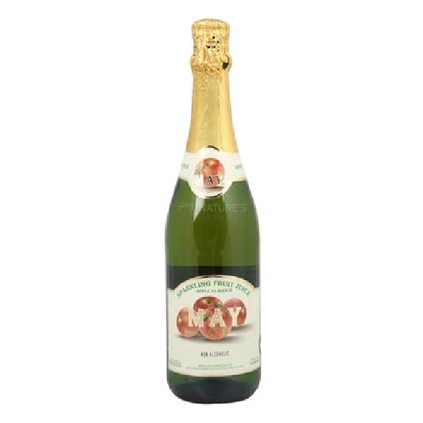 May Gold Sparkling Fruit Juice - Apple Flavour, 750 Ml