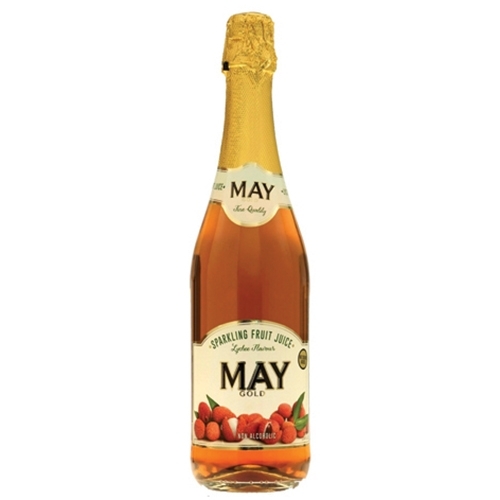 May Sparkling Fruit Juice - Lychee Flavour, 750 Ml