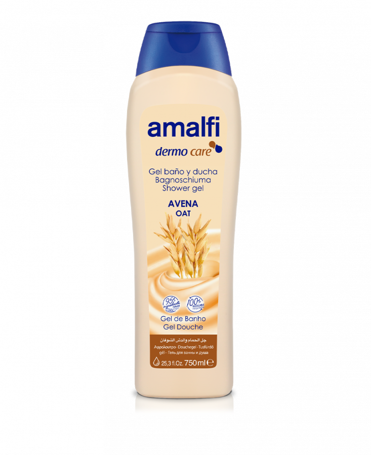 Amalfi Bath And Shower Gel Natural Oatmeal 750 Ml