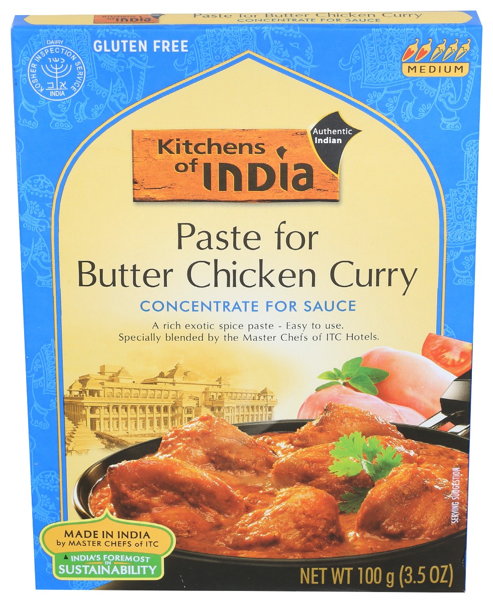 Kitchens of India Paste For Butter Chicken Curry, Medium, Authentic Indian